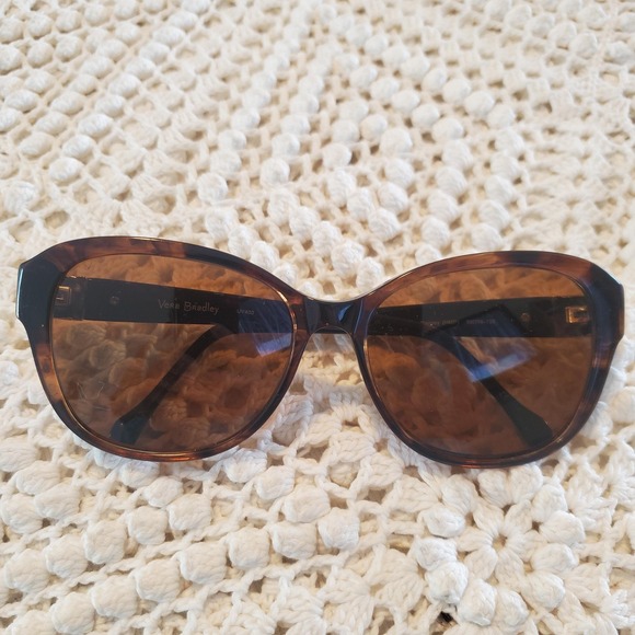 Vera Bradley Sunglasses‎ FRAMES ONLY Brown Heirloom Paisley Beth Floral Print - Picture 1 of 6